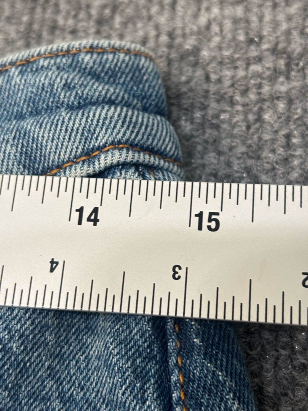 LOFT The Straight High Rise Distressed Jeans Light Wash | Size 28 / 6 - Picture 7 of 11